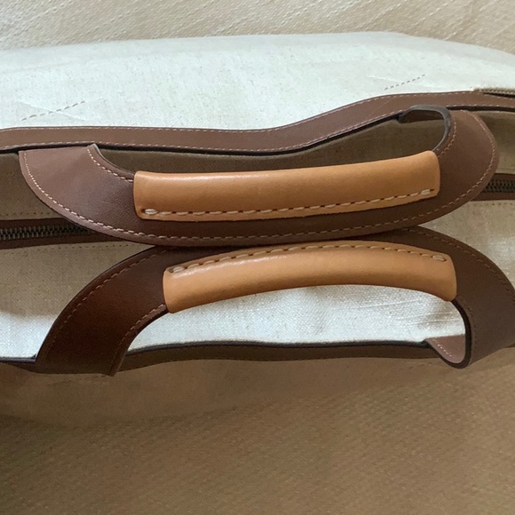 Tumi Linen and Leather Santa Monica Tote - Picture 9 of 13